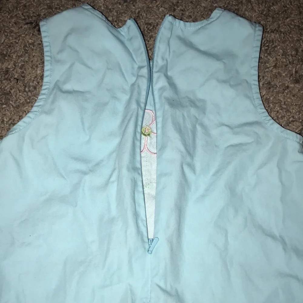 Gymboree Teal/Light Blue Flower Dress